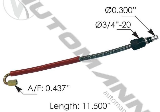 334-2260 11.3" TIS HOSE/180 DEGREE -TIREMAXX PRO/CP