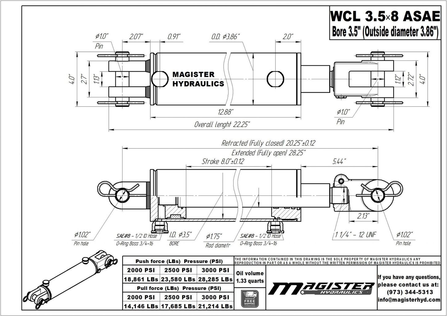 WCL 3 5x8 ASAE 4