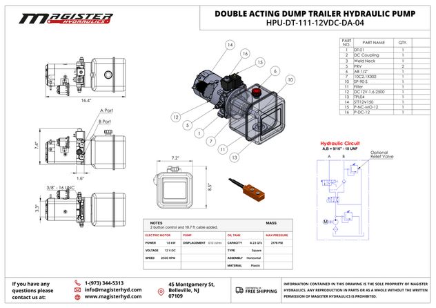 HPU DT 111 12VDC DA 04 1