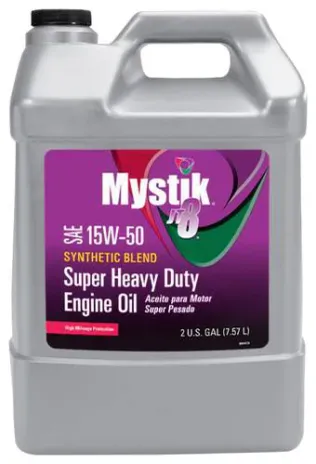 663004002078mystikshd15w50highmileagehdengineoil2gallonbottle