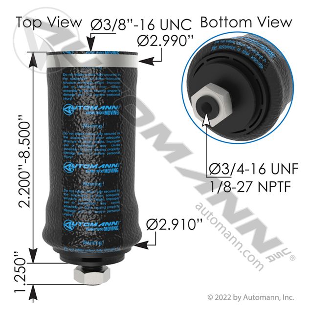 Arann Automann ABSZ70-641 Air Spring Cabin and Star Washer — Great