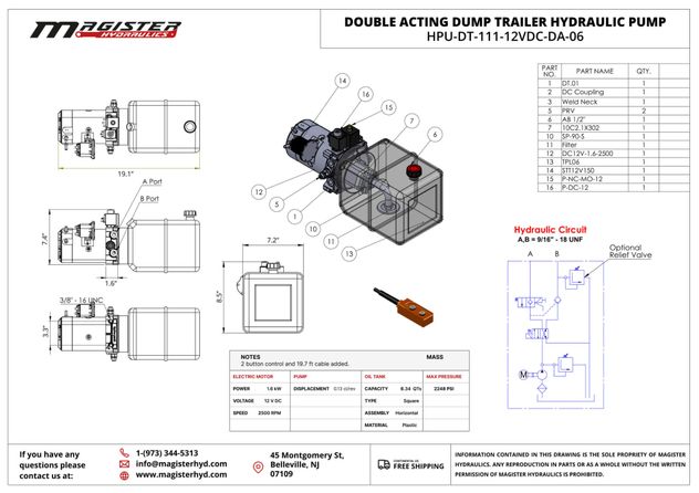 HPU DT 111 12VDC DA 06 1