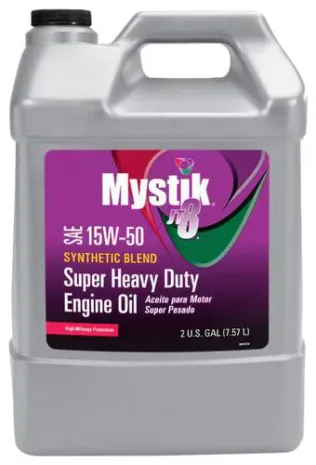 663004002078mystikshd15w50highmileagehdengineoil2gallonbottle