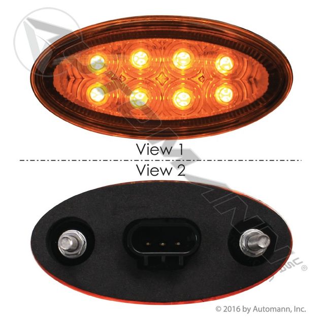 Automann 564.46089 LED Side Marker Amber Freightliner