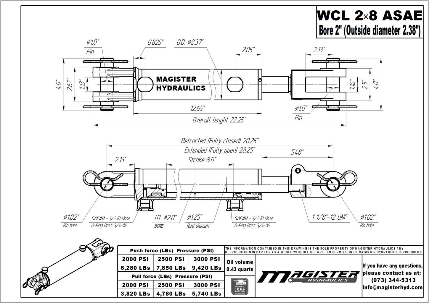 WCL 2x8 ASAE 4