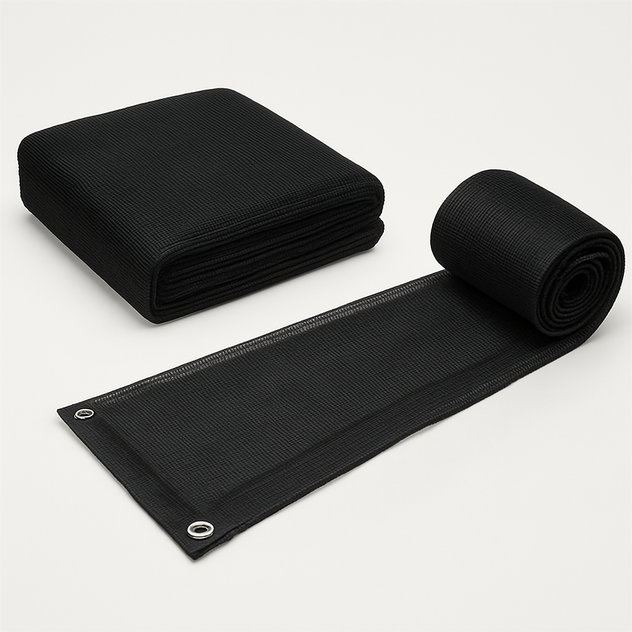 Automann 573.TBM84X38 Black Mesh Tarp 7ft x 38ft