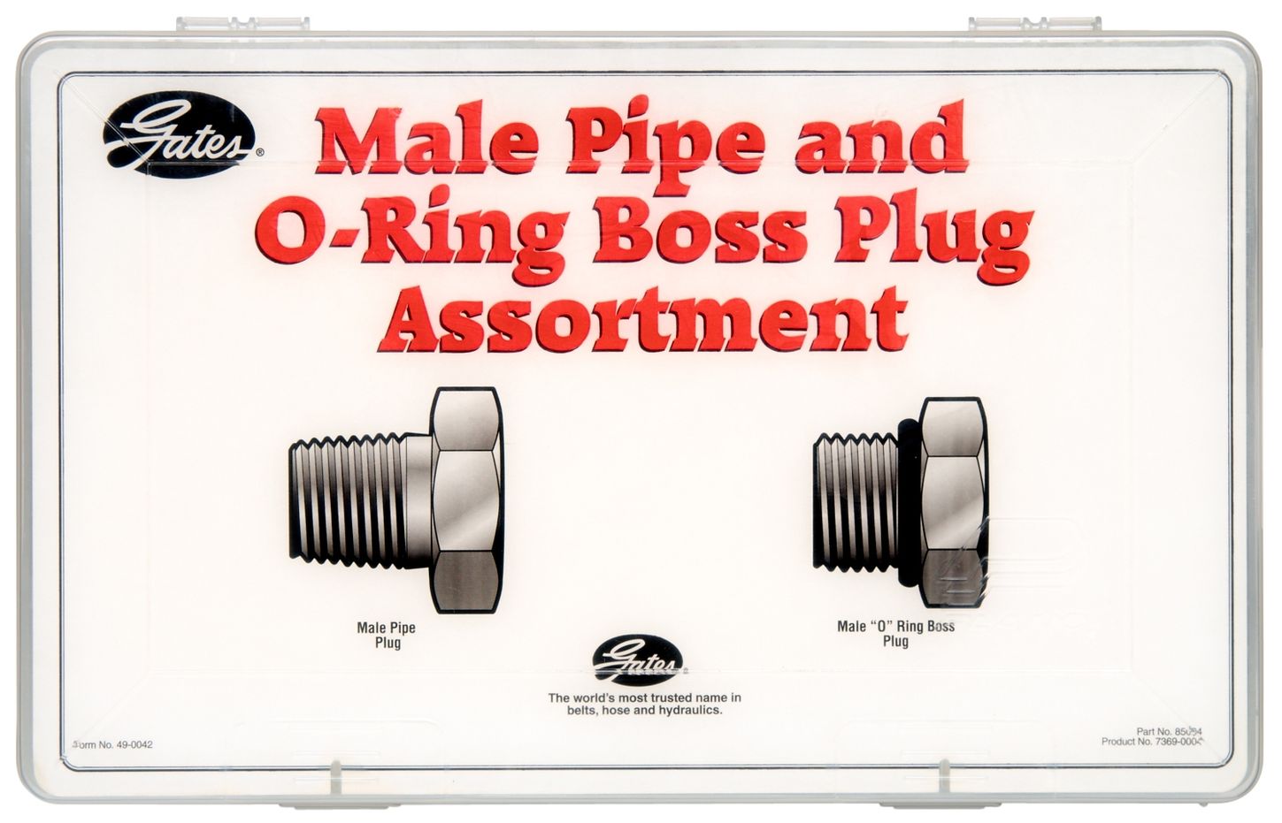 Gates 85004 MALE PIPE AND O-RING BOSS PLUG ASSORTMENT-MP