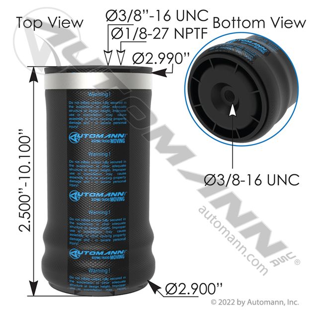 Automann ABSZ70-641 Air Spring Cabin and Star Washer — Great