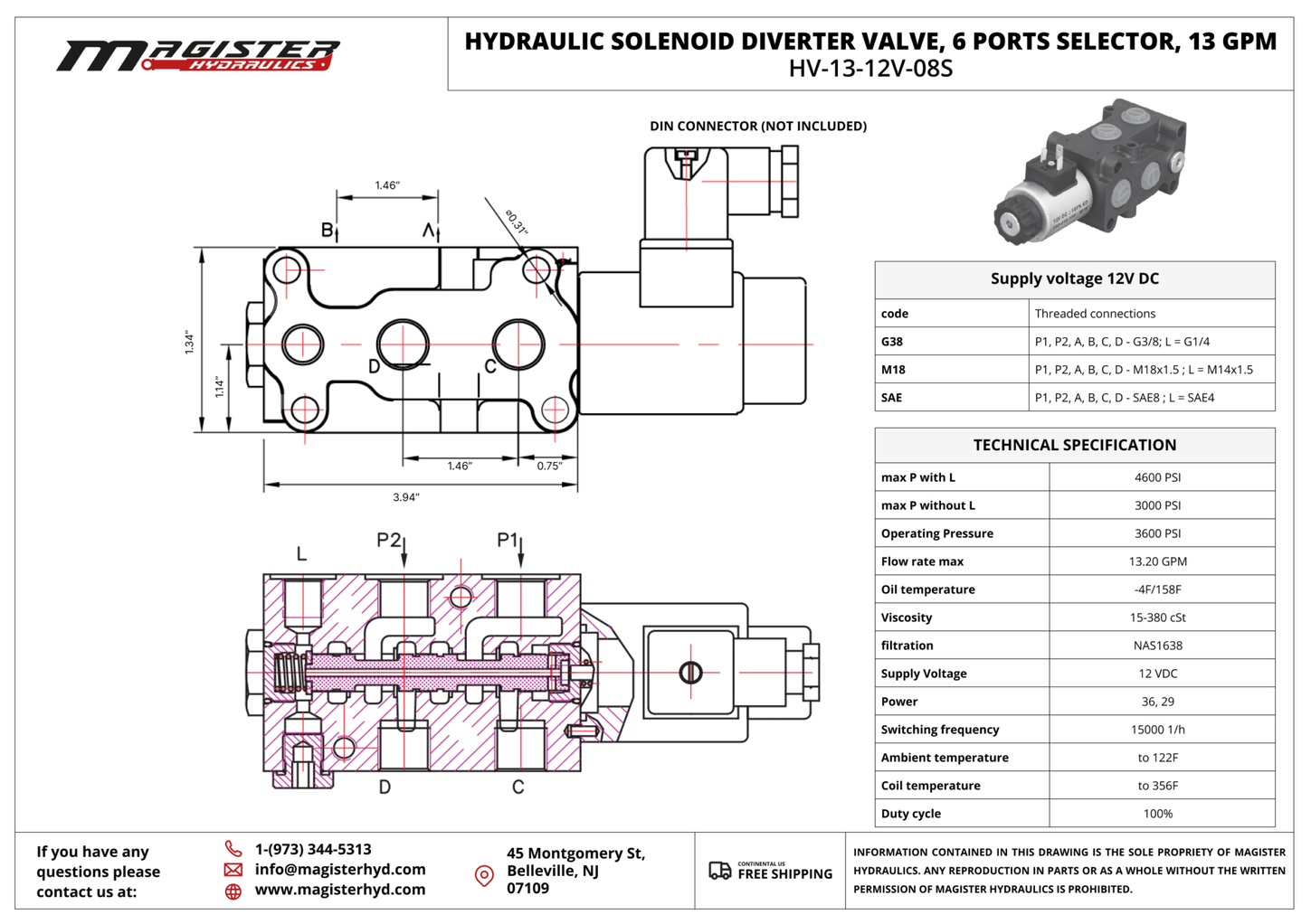 HV 13 12V 08S 6