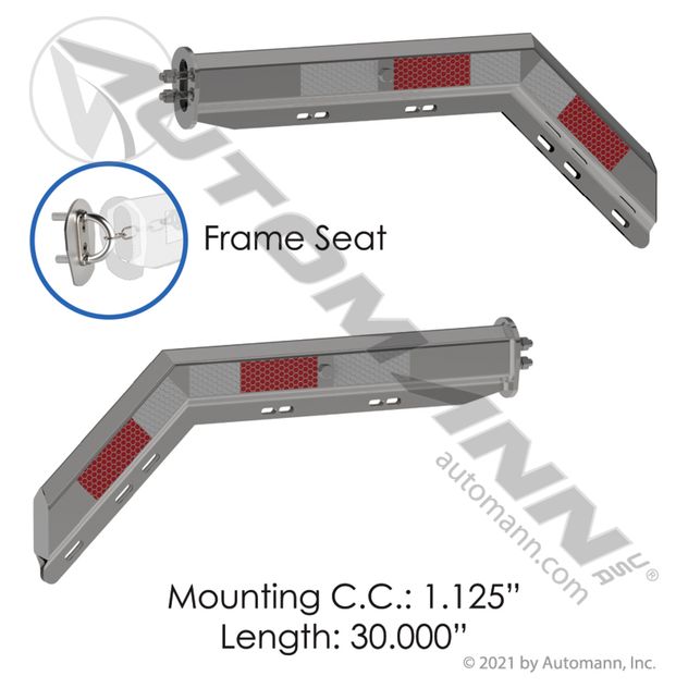 Automann 562.418SS201FS Mud Flap Hanger Kit Spring Loaded — Great