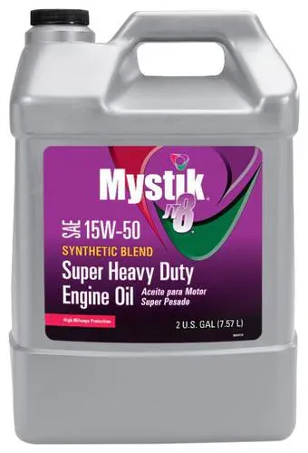 663004002078mystikshd15w50highmileagehdengineoil2gallonbottle
