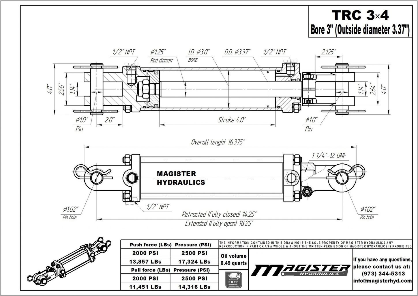 TRC 3x4 4