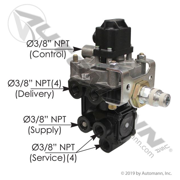 アベル AL430644 | Genuine Haldex® Trailer ABS Relay Valve 12 V