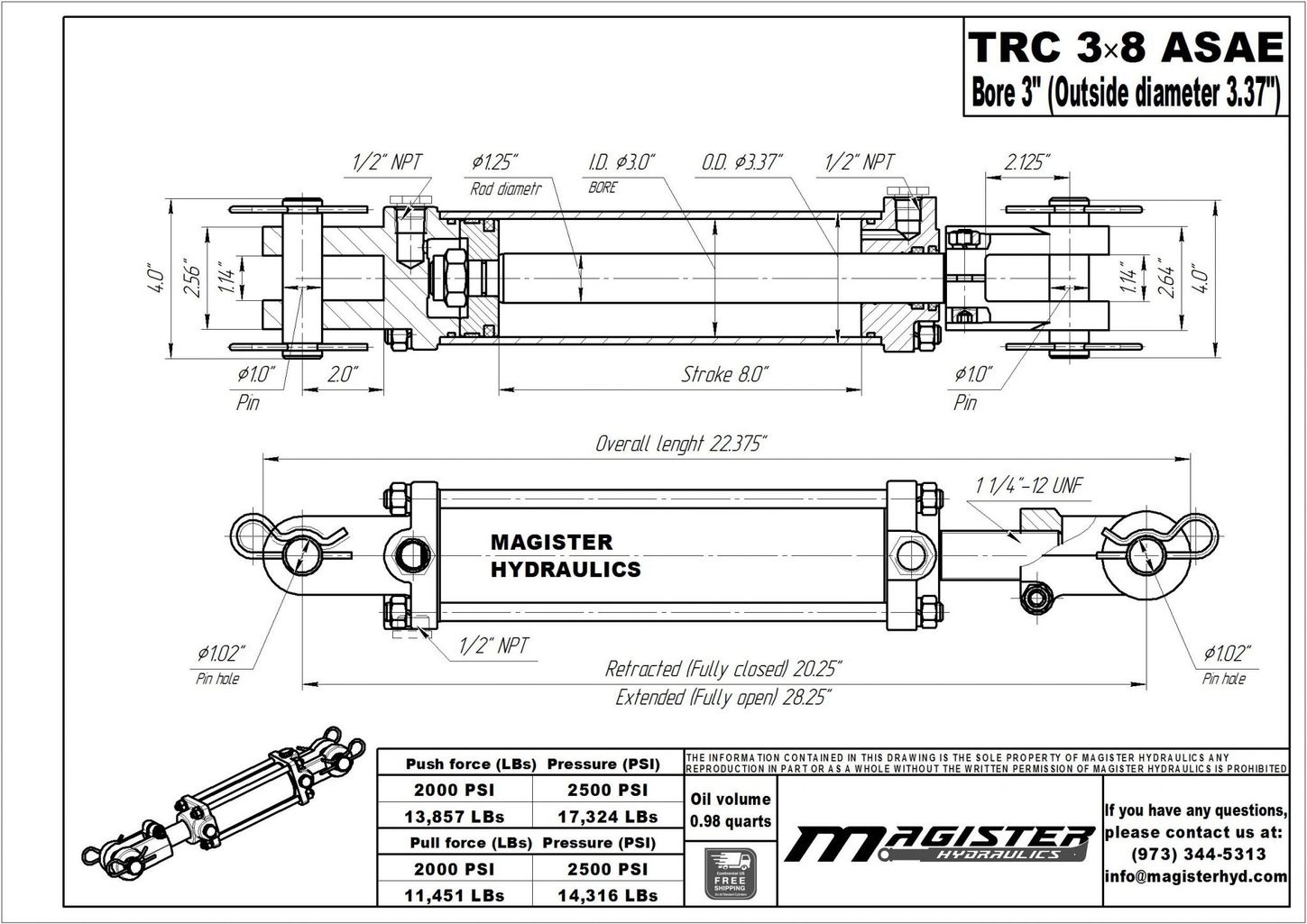 TRC 3x8 ASAE 4