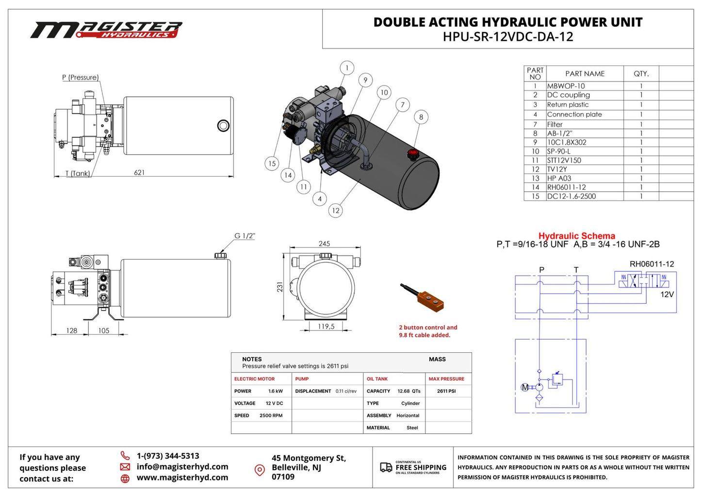 HPU-SR-12VDC-DA-12 4