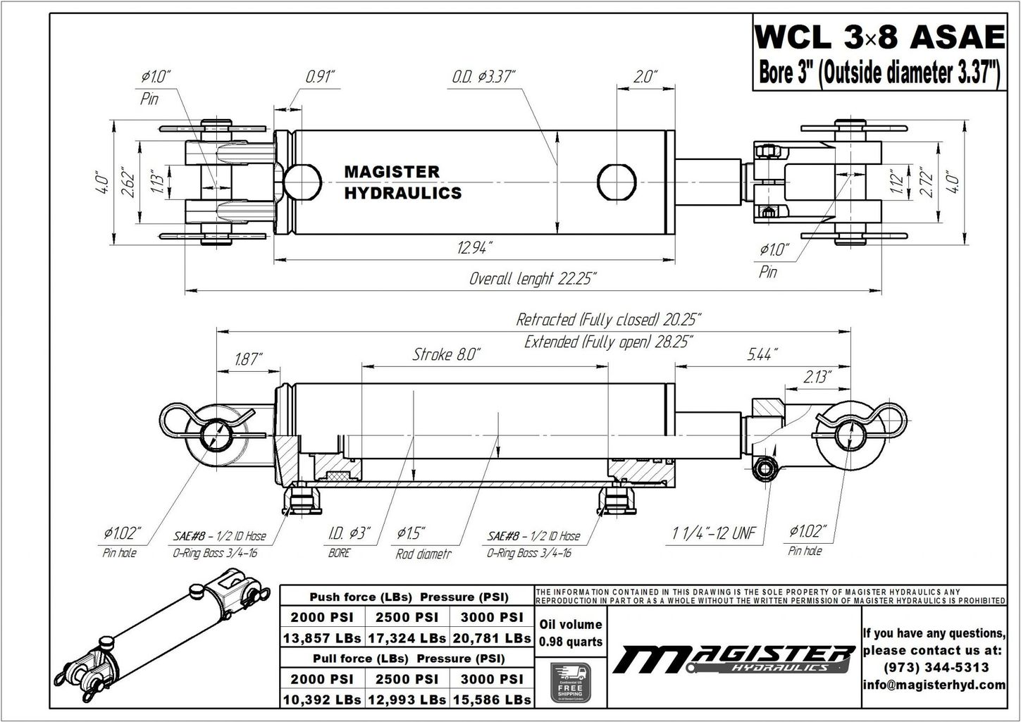 WCL 3x8 ASAE 4